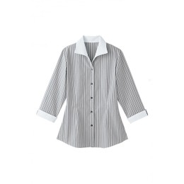 SKBB003 訂購水療休閒中心制服  水療中心員工上衣 條紋襯衫 恤衫 制服hk中心 SKBB003 訂購水療休閒中心制服  水療中心員工上衣 條紋襯衫 恤衫 制服hk中心